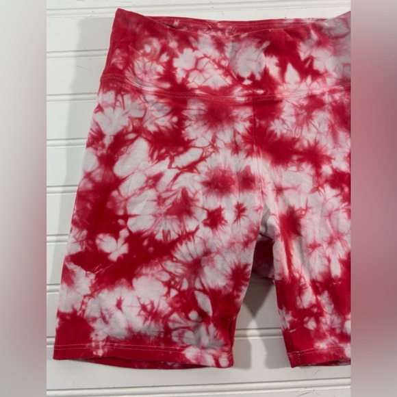 PINK Victoria's Secret Ohio State Buckeyes Biker Shorts Tie Dye Womens Size XS - Picture 5 of 14